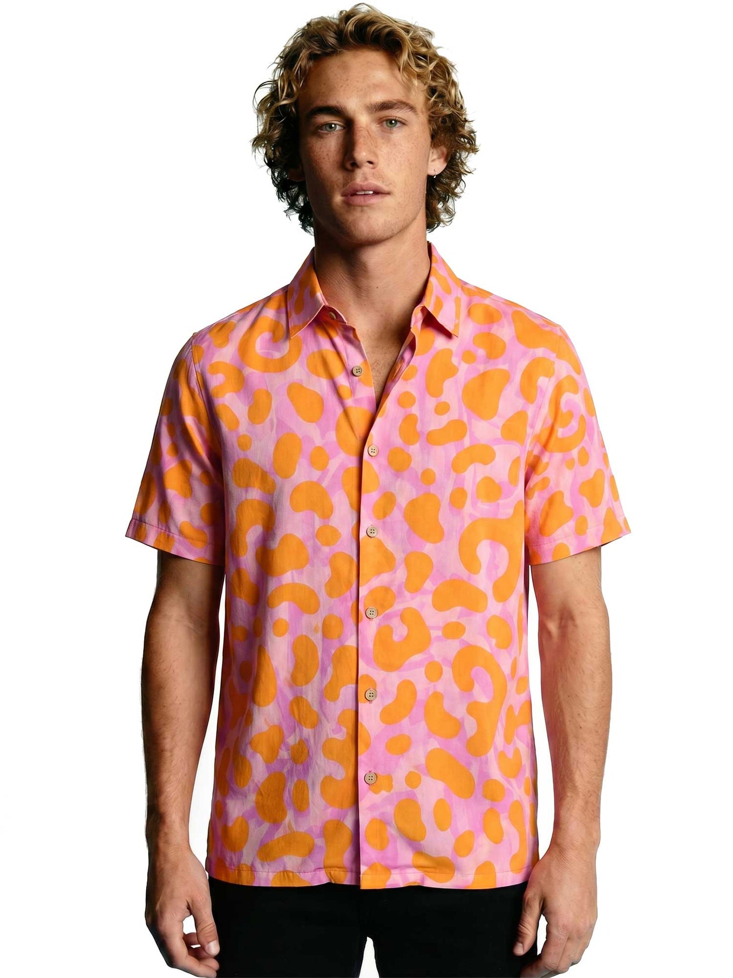 Kalaia-Clothing-orange-and-pink-leopard-shirt-front