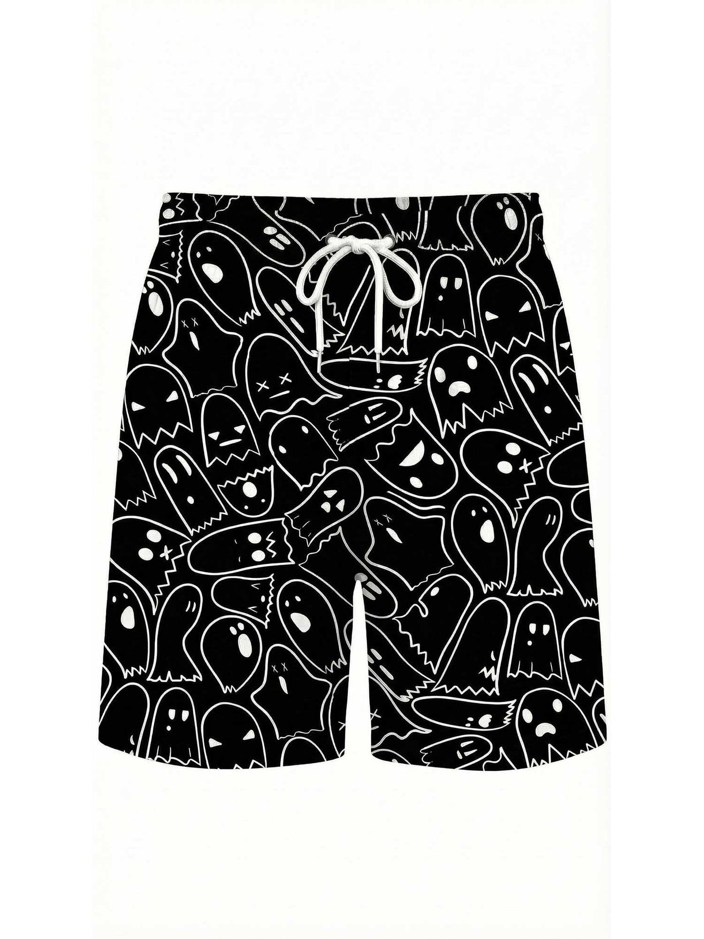 Kalaia-Men-Swim-Shorts-Black-and-White-Ghosts