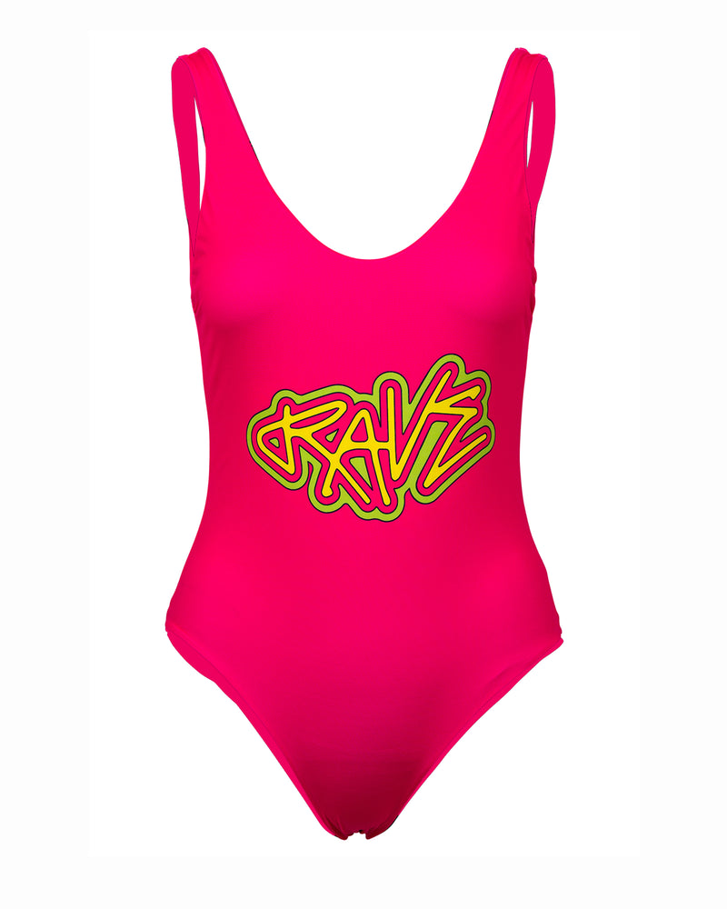 RAVE IT IN PINK REVERSIBLE SWIMSUIT