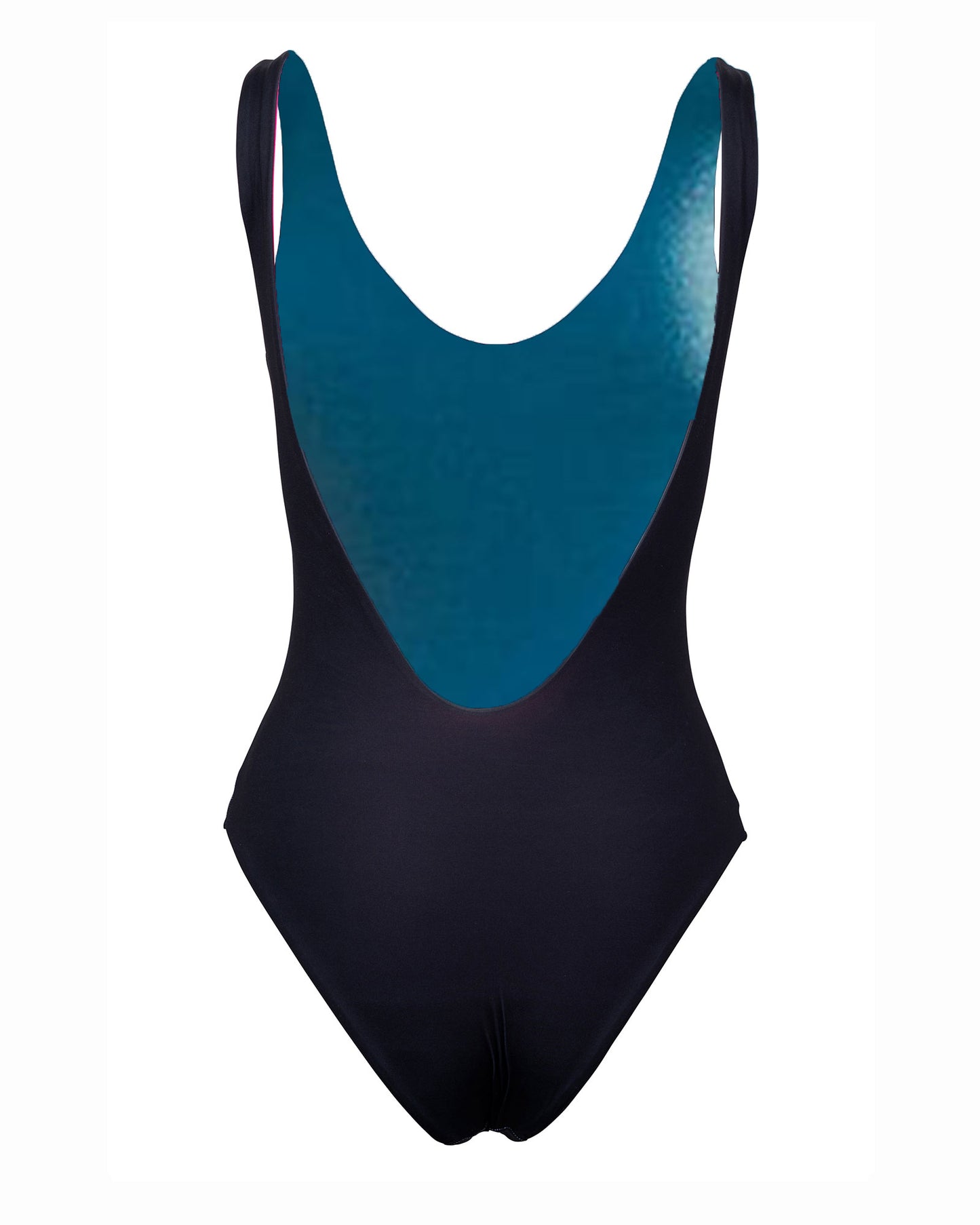 Kalaia-Swimwear-black-swimsuit-blue-mushroom-back
