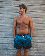 Ocean Blue Fade Swim Shorts