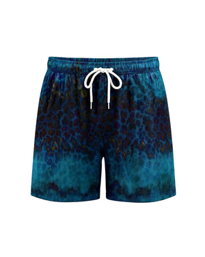 Ocean Blue Fade Swim Shorts