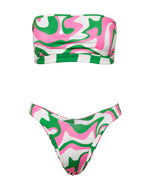 Kalaia-swimwear-Strapless-Wild-Swirl-reversible-bikini-green-and-pink