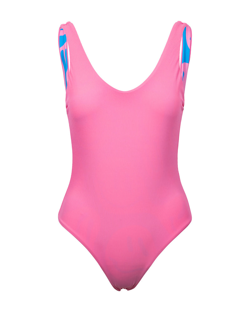 Kalaia-swimwear-Querky-smiley-reversible-swimsuit-pink-and-blue